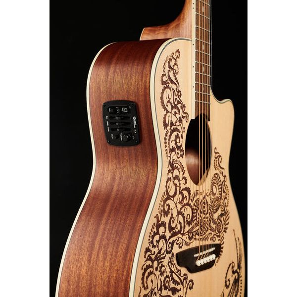 Luna Guitars Henna Paradise A E Spruce