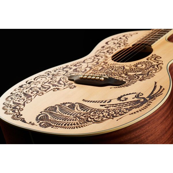 Luna Guitars Henna Paradise A E Spruce
