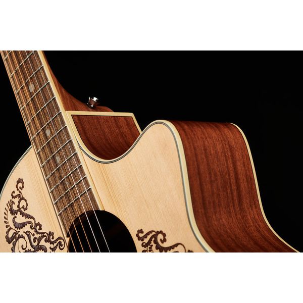 Luna Guitars Henna Paradise A E Spruce