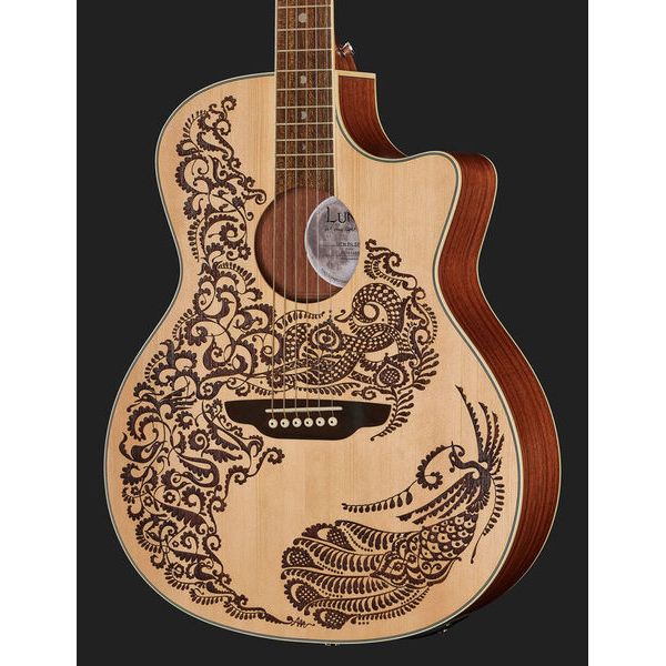 Luna Guitars Henna Paradise A E Spruce