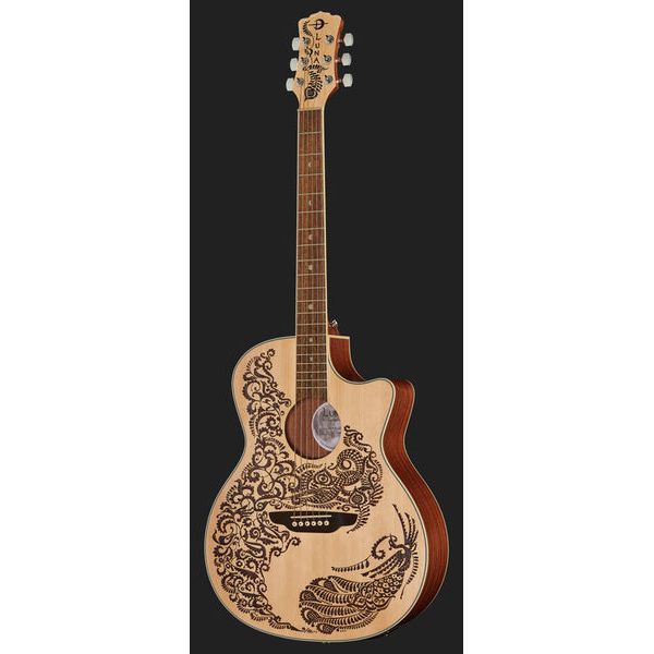 Luna Guitars Henna Paradise A E Spruce