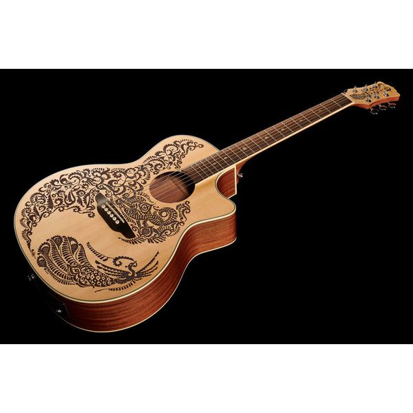 Luna Guitars Henna Paradise A E Spruce