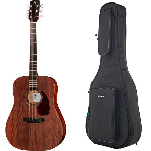 Test Harley Benton CLD-15M W Bag: guitare acoustique et housse technique