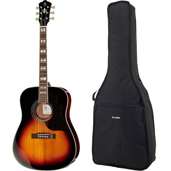 Test Harley Benton Superior-E W Bag: guitare électro-acoustique vintage