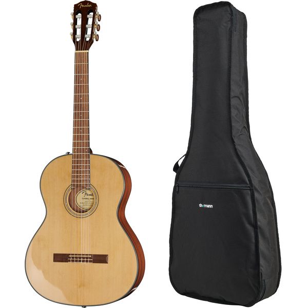 Test Fender CN-60S WN W Bag: guitare classique naturelle avec housse
