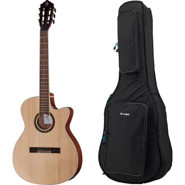 Test Harley Benton C-40SCE N W Bag: guitare acoustique électro avec housse