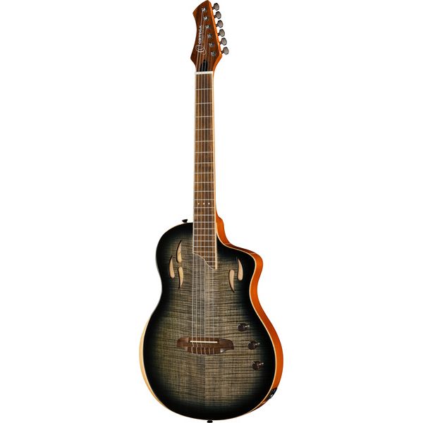 Test Ortega RTPG-LS1: guitare électro-acoustique yellow burst